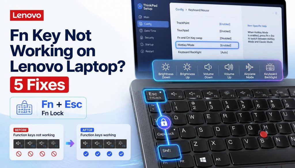 fn key not working on lenovo